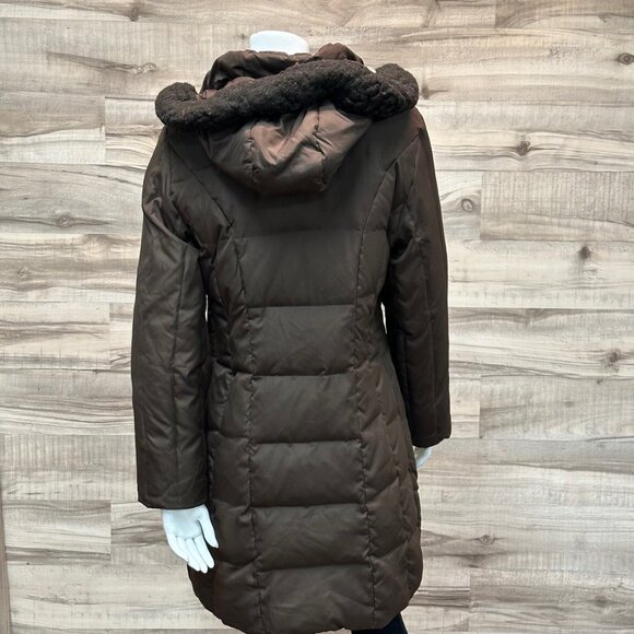 Michael Kors Puffer Coat Brown Womens Small - Picture 2 of 5